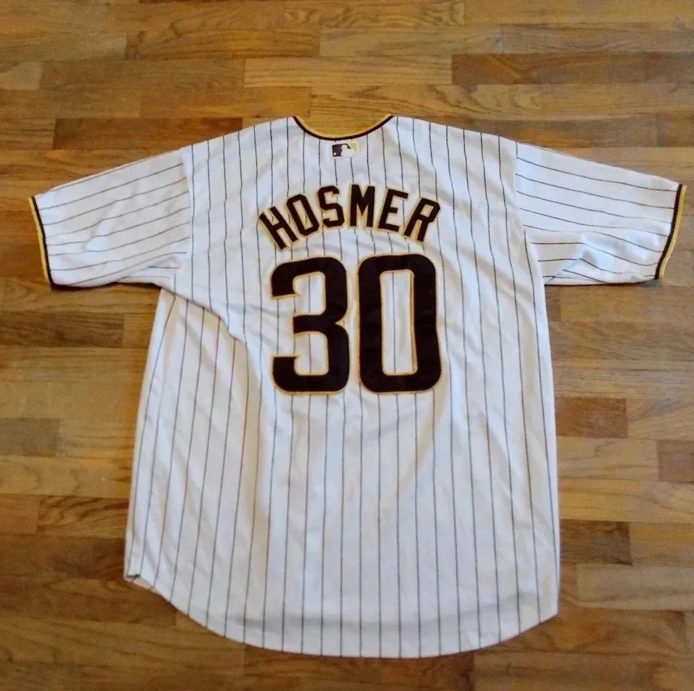 Nike Eric Hosmer San Diego Padres Pinstripe Jersey Men's Large